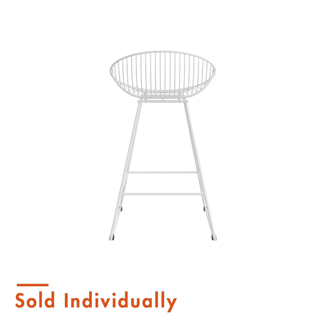 Best wire counter height stool -  White