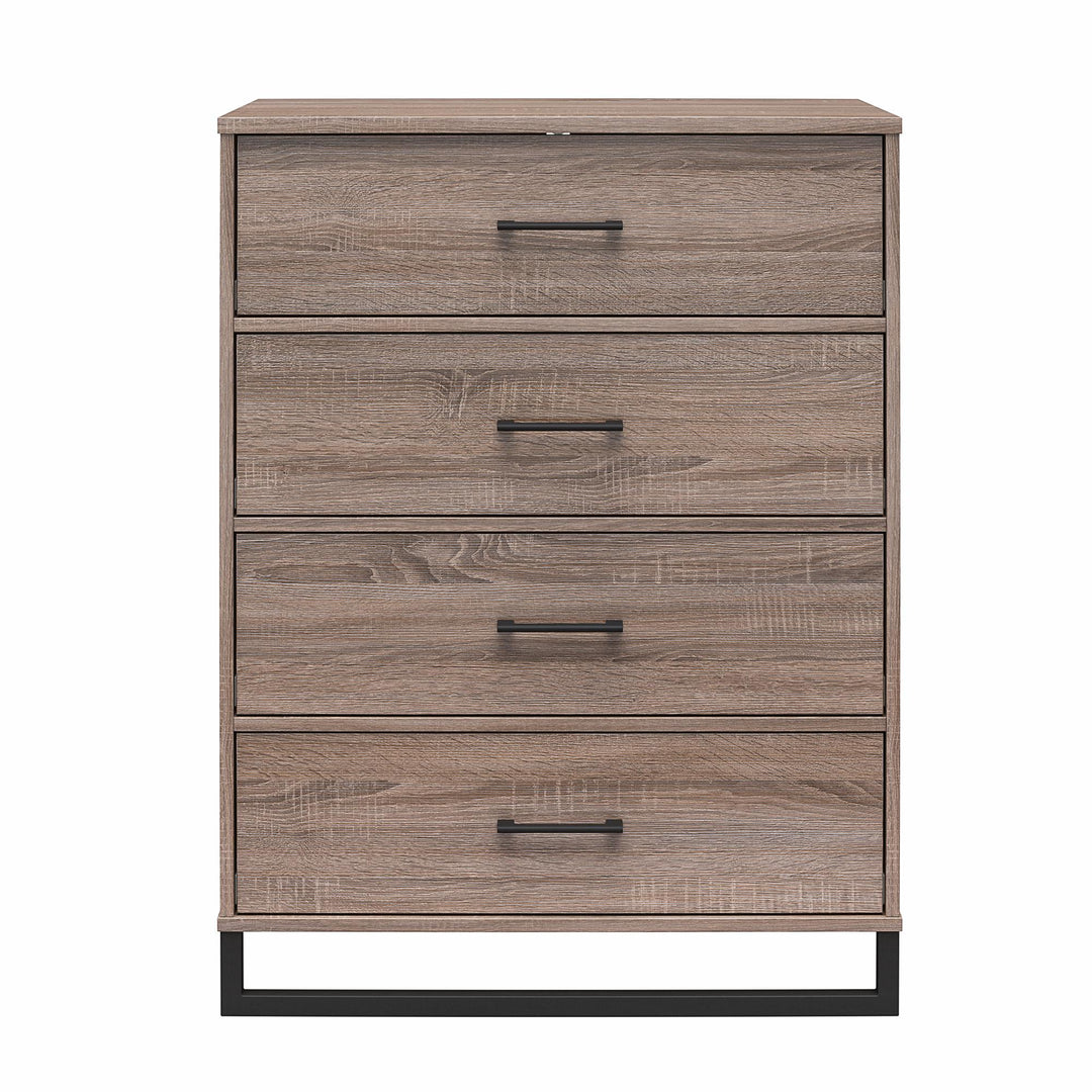 4 Drawer Dresser - Distressed Gray Oak