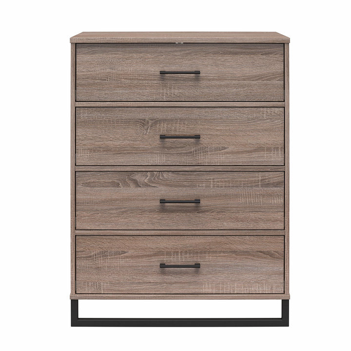 4 Drawer Dresser - Distressed Gray Oak