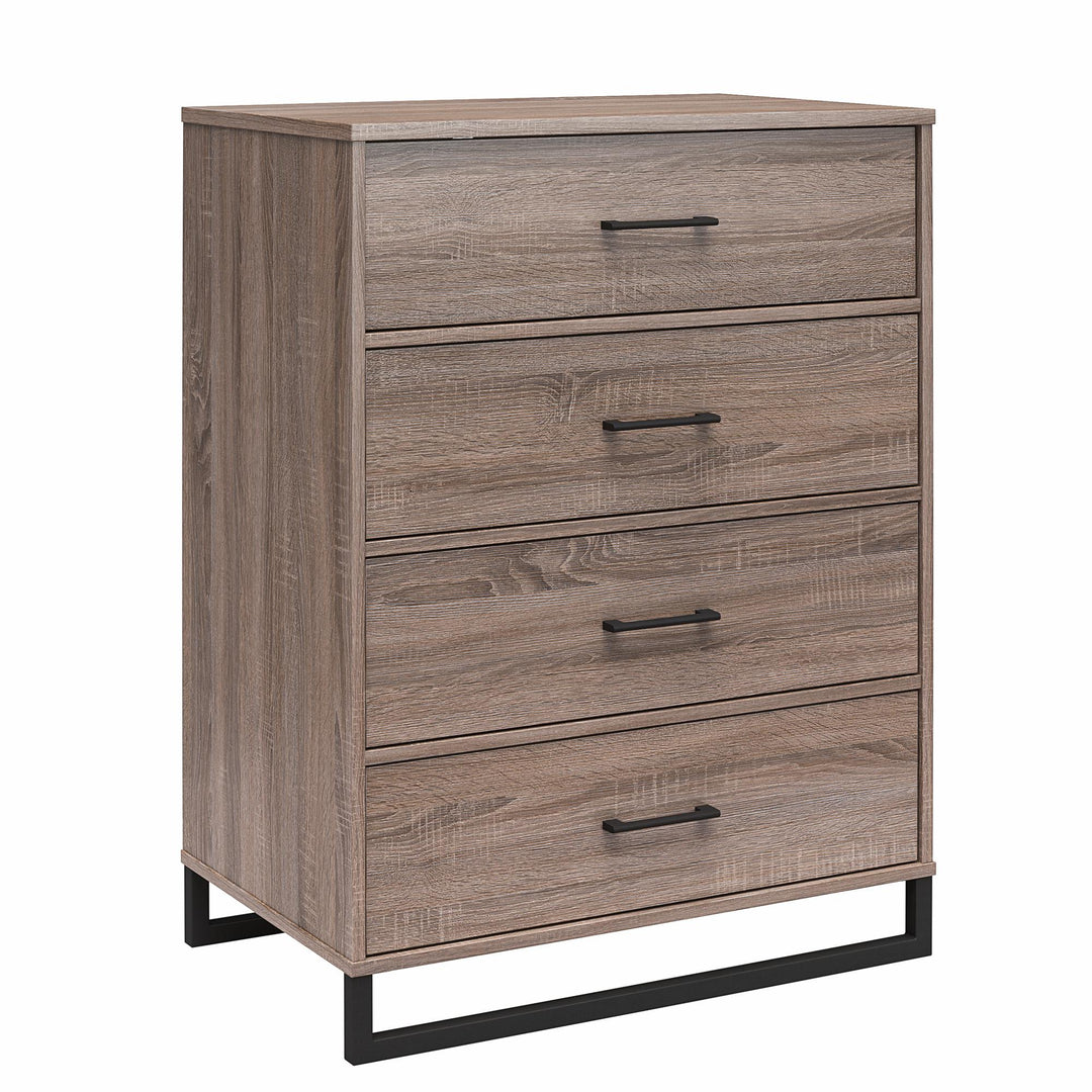 4 Drawer Dresser - Distressed Gray Oak