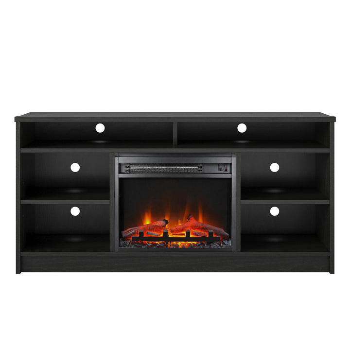 Durable and Functional Hendrix 55 Inch TV Stand -  Black Oak