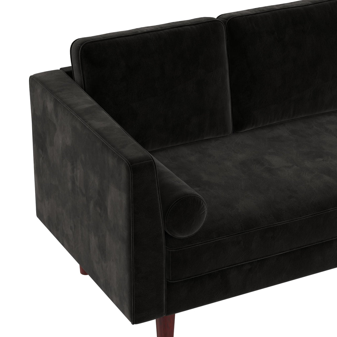 Best Stylish Nola Velvet Upholstered Daybed -  Black