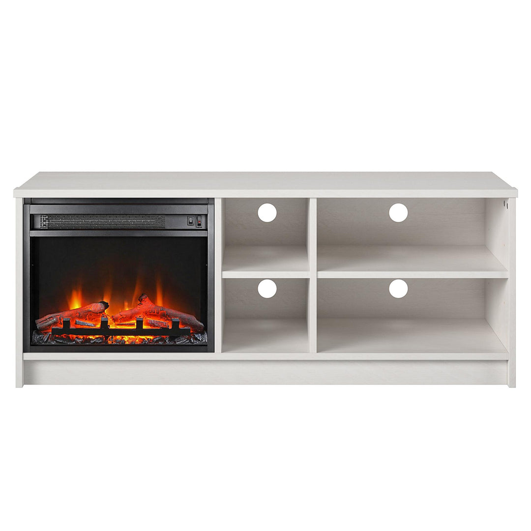Noble Style Asymmetrical TV Stand -  Ivory Oak