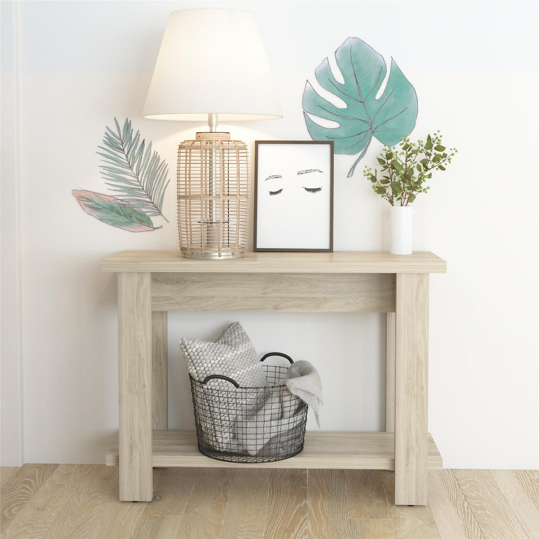 Stylish and Durable Winston Console Table -  Light Walnut