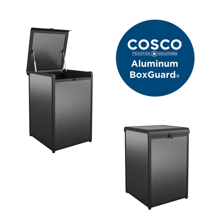 BoxGuard Heavy Duty Multi-Purpose Outdoor Storage & Delivery Box, 55 Gallons - Gray - 1-Pack