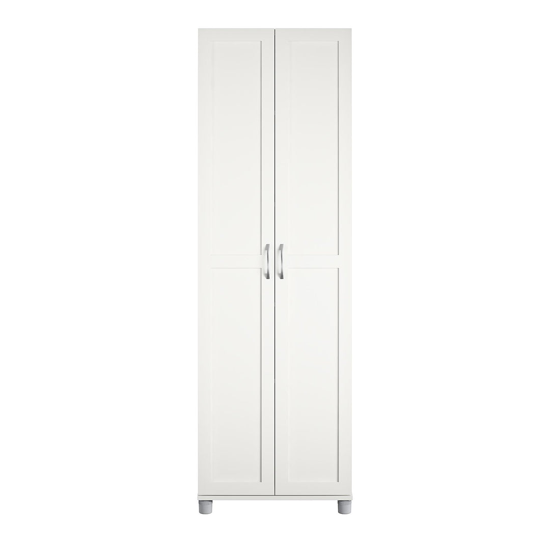 24-inch storage cabinet with shelves - White