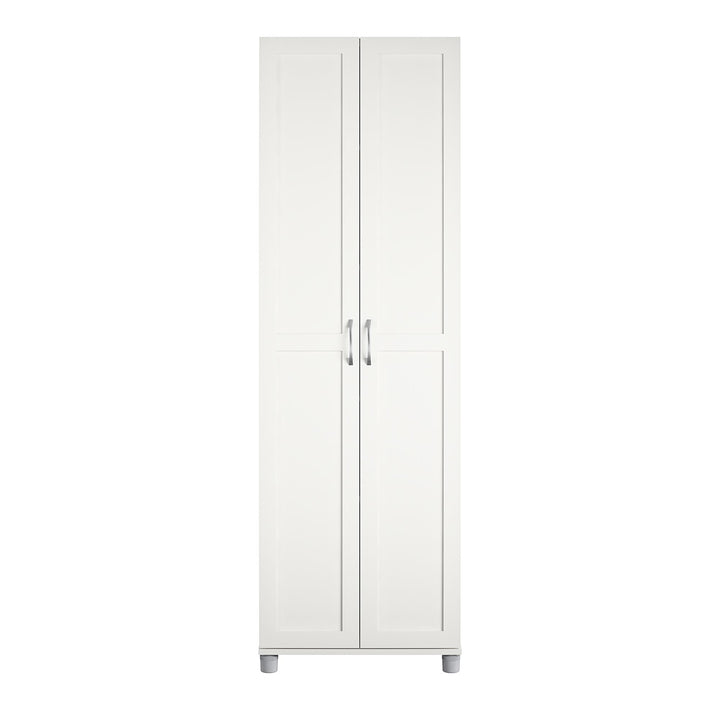 24-inch storage cabinet with shelves - White