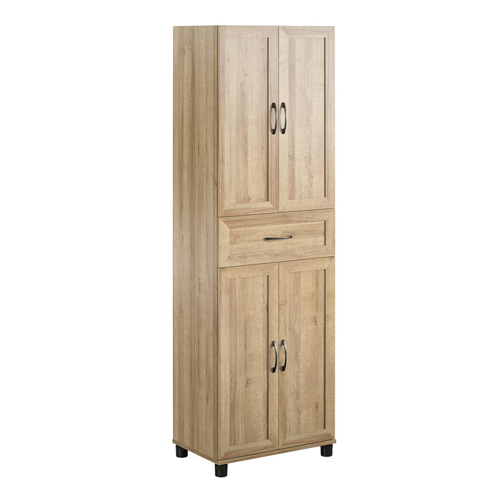 tall storage cabinet with drawers - Natural