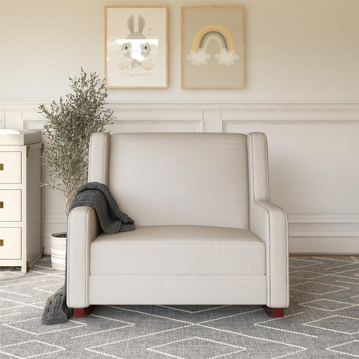 Hadley Double Rocker Chair Extra Wide -  Beige