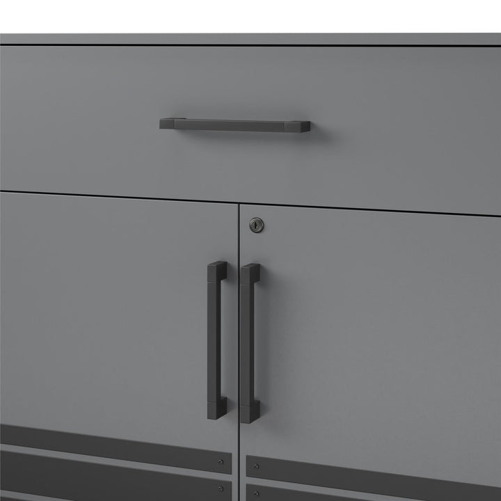Cabinet with 2 doors and 1 drawer -  Graphite