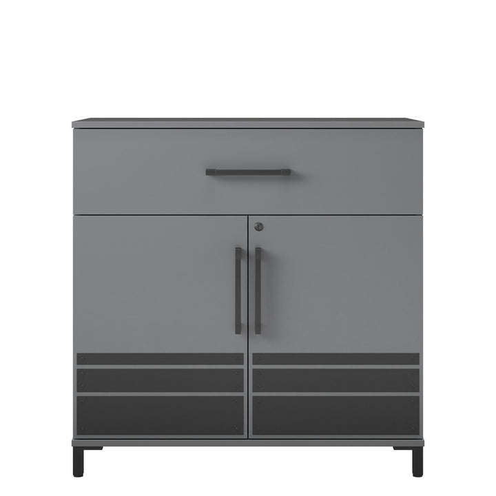 Shelby Garage Base Cabinet 2 Door/1 Drawer  -  Graphite