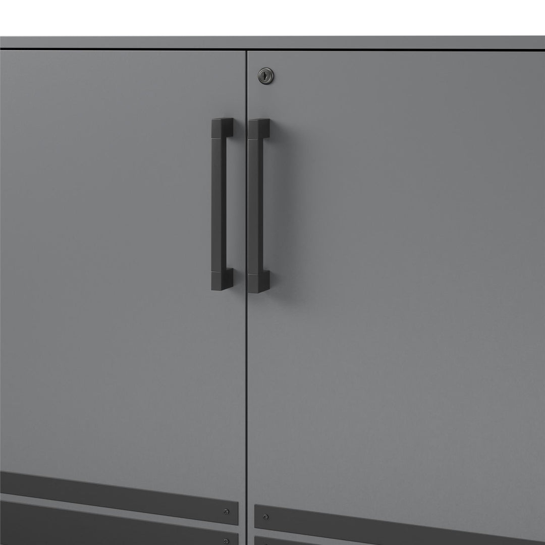 Durable garage cabinet -  Graphite