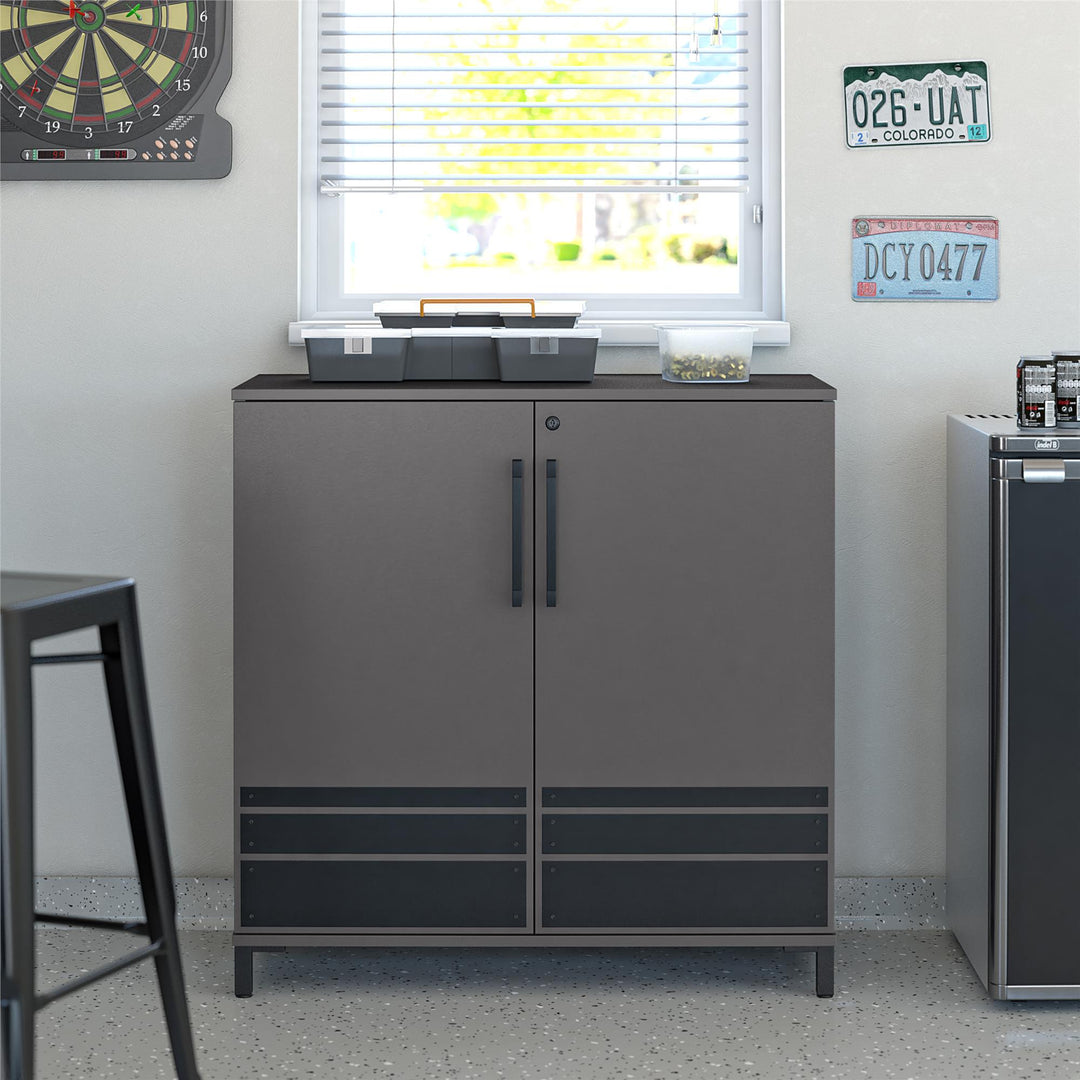 Shelby 2 door garage cabinet -  Graphite