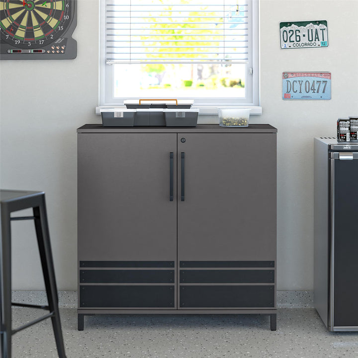 Shelby 2 door garage cabinet -  Graphite