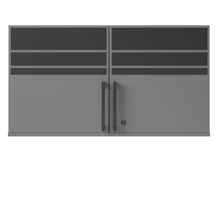 Shelby 2 Door Garage Wall Cabinet  -  Graphite