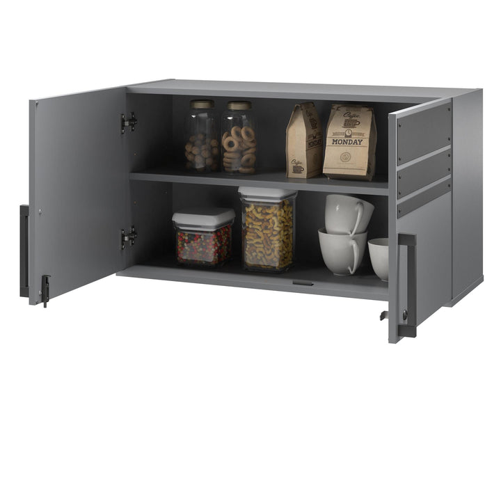 2 Door Wall Cabinet for Garage -  Graphite