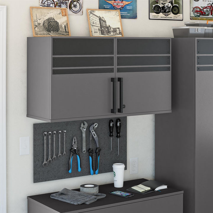 Shelby Design Garage Wall Cabinet -  Graphite