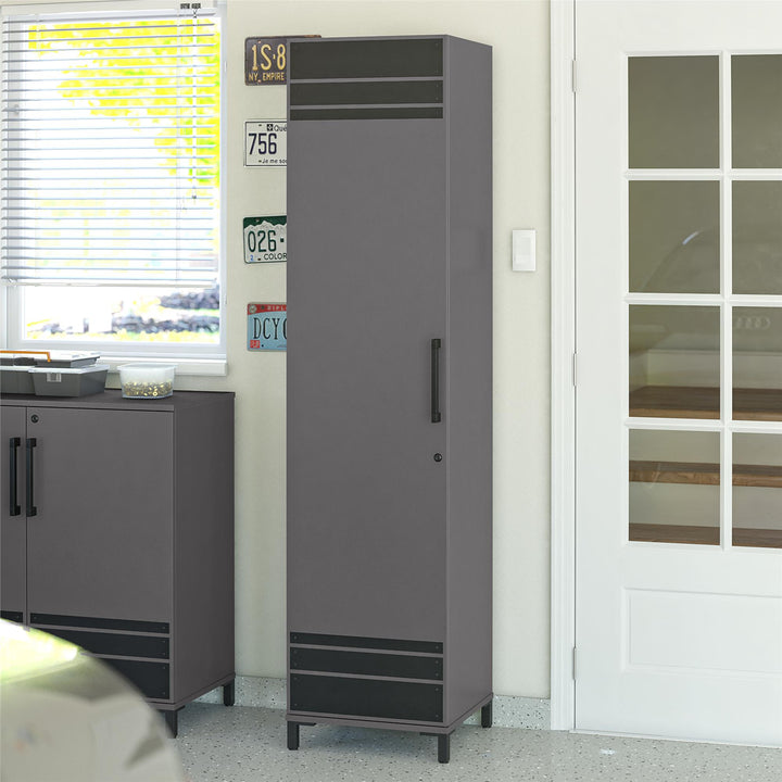 Best 1 Door Garage Cabinet in Graphite -  Graphite