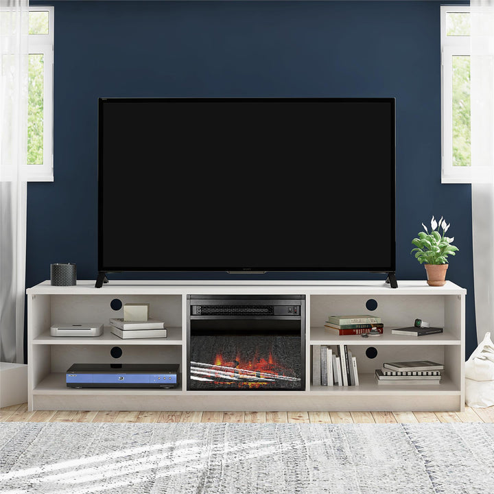 75-inch tv stand - Ivory Oak