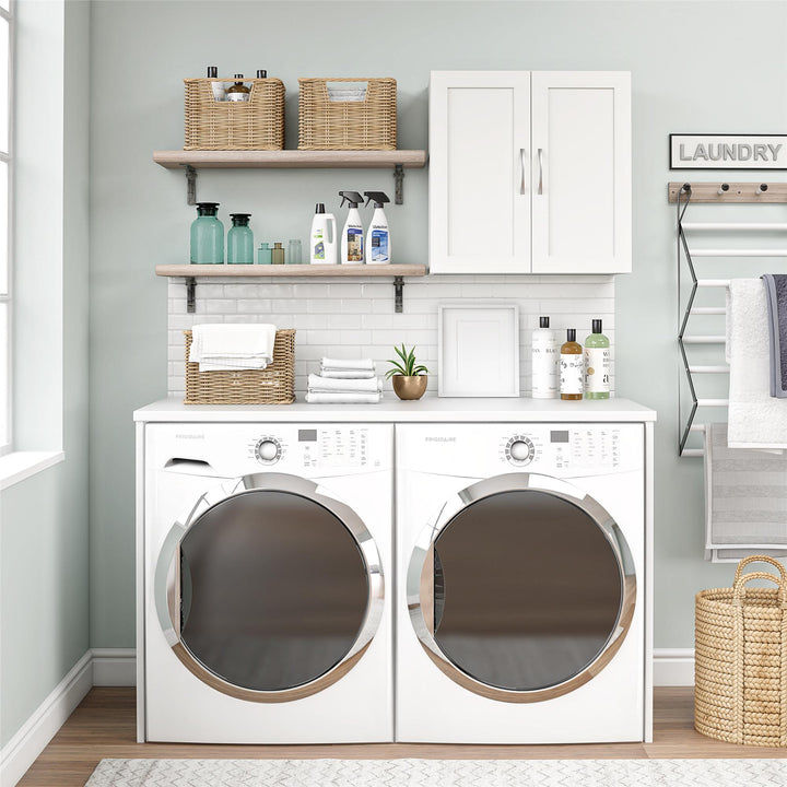 24" wide wall cabinet - White