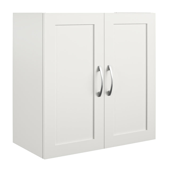 24" wall mounted bathroom storage units - White