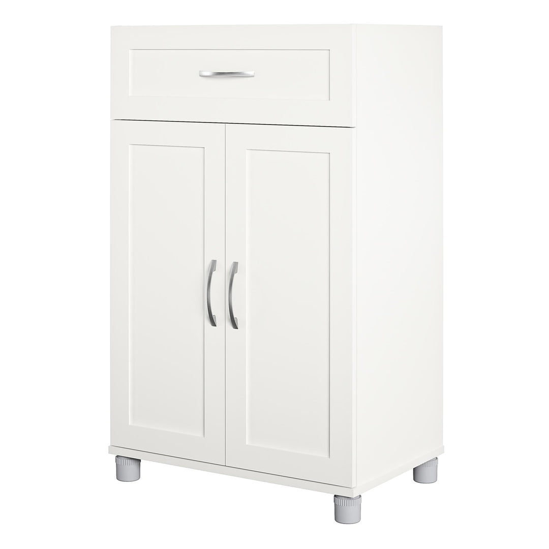 Basin Framed 2 Door/1 Drawer Base Cabinet - White