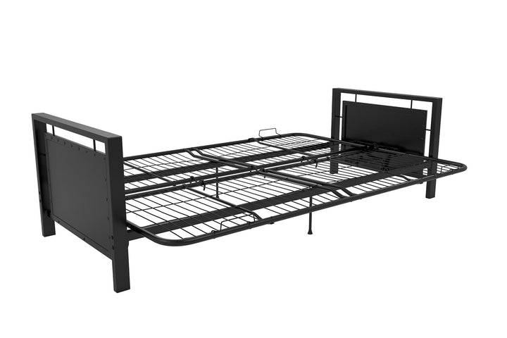 Metal arm futon frame online -  Black
