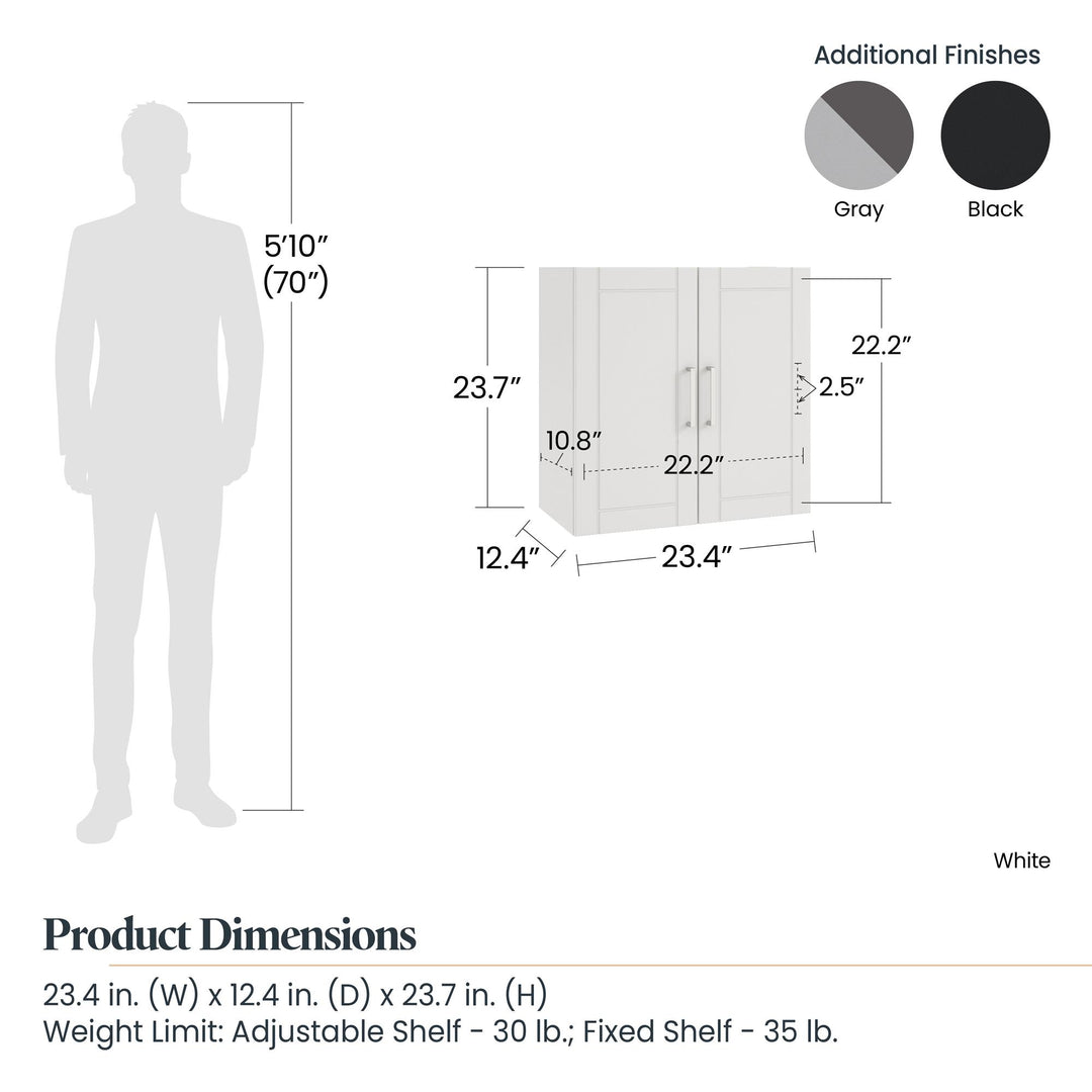 Elegant Callahan Multipurpose Utility Cabinet -  Black