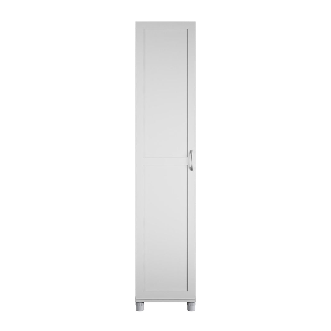 16-inch storage cabinet with shelves - White