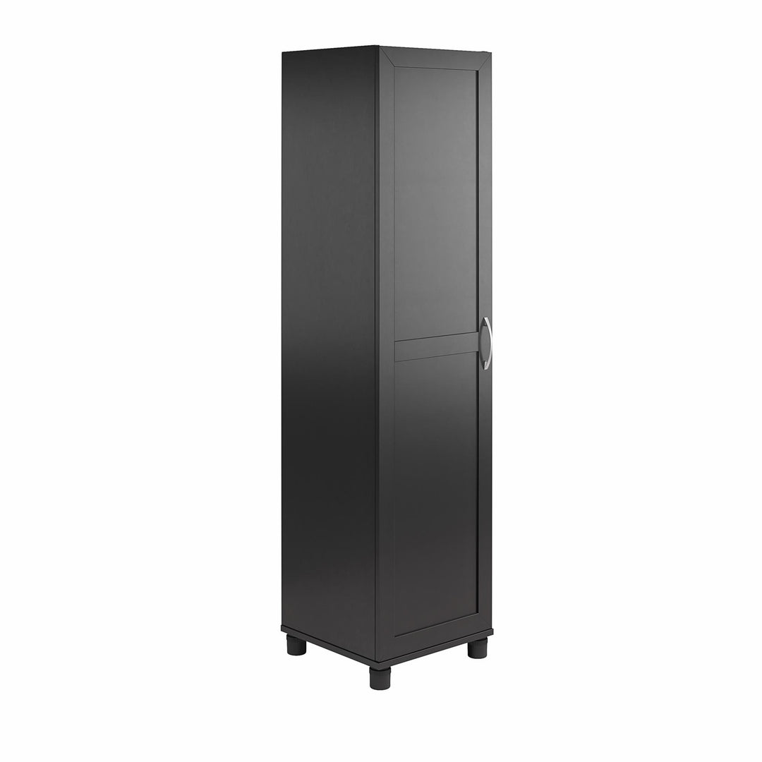 60 inch storage cabinet with doors - Black