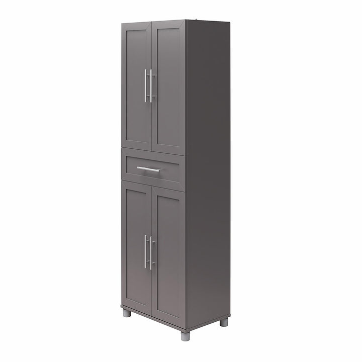 Contemporary Design Storage Cabinet -  Graphite Grey