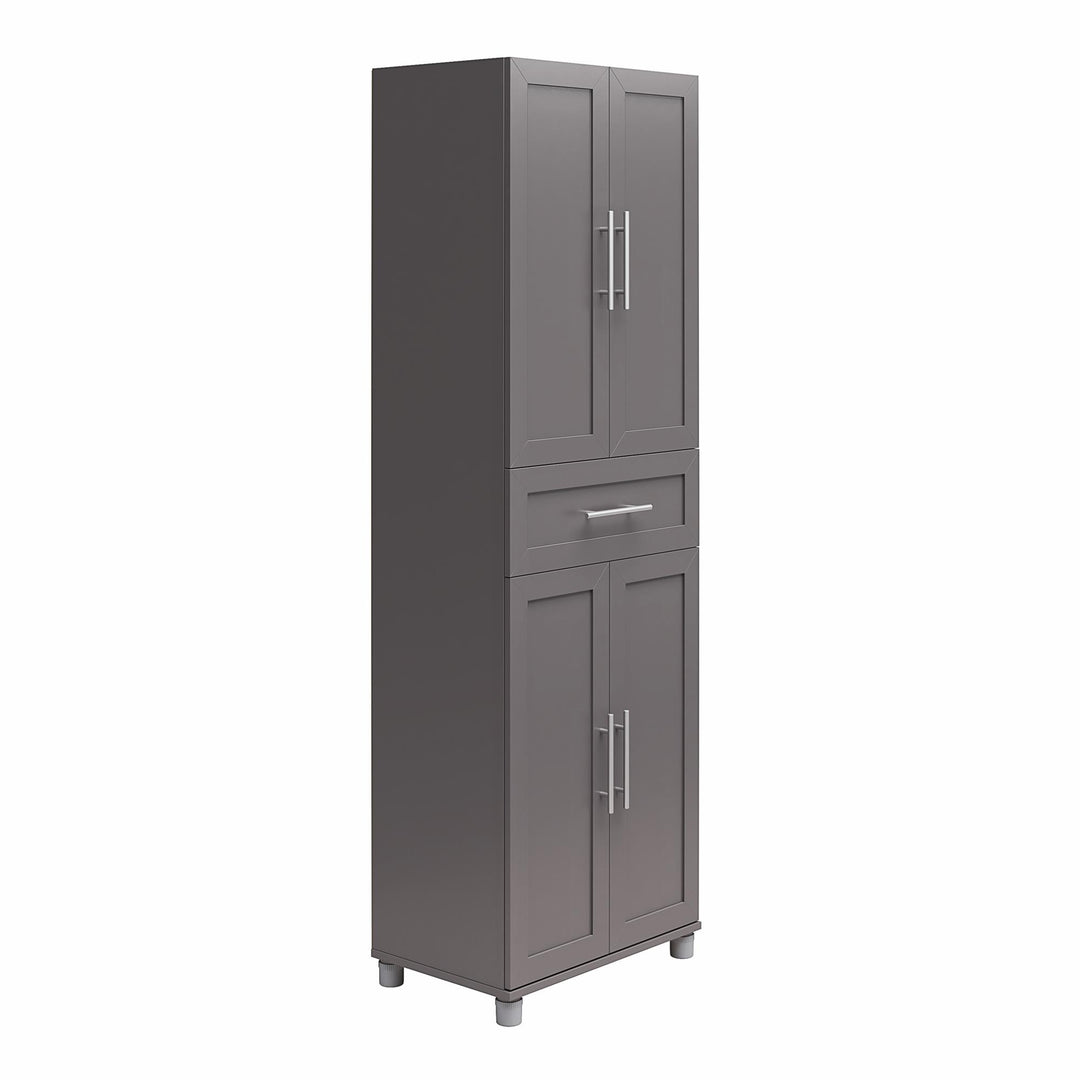 Camberly Framed Storage Cabinet with Doors -  Graphite Grey