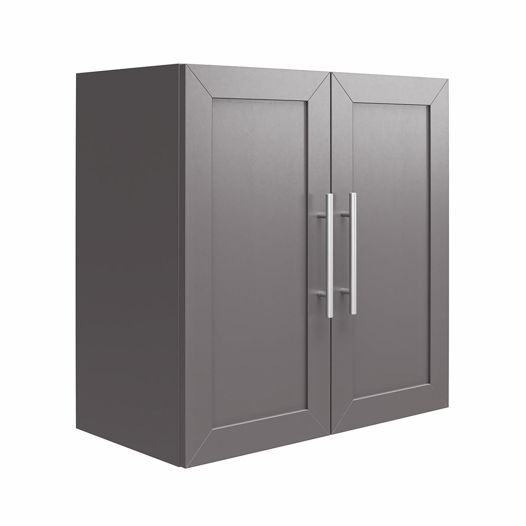 Contemporary Home Storage Wall Cabinet -  Graphite Grey