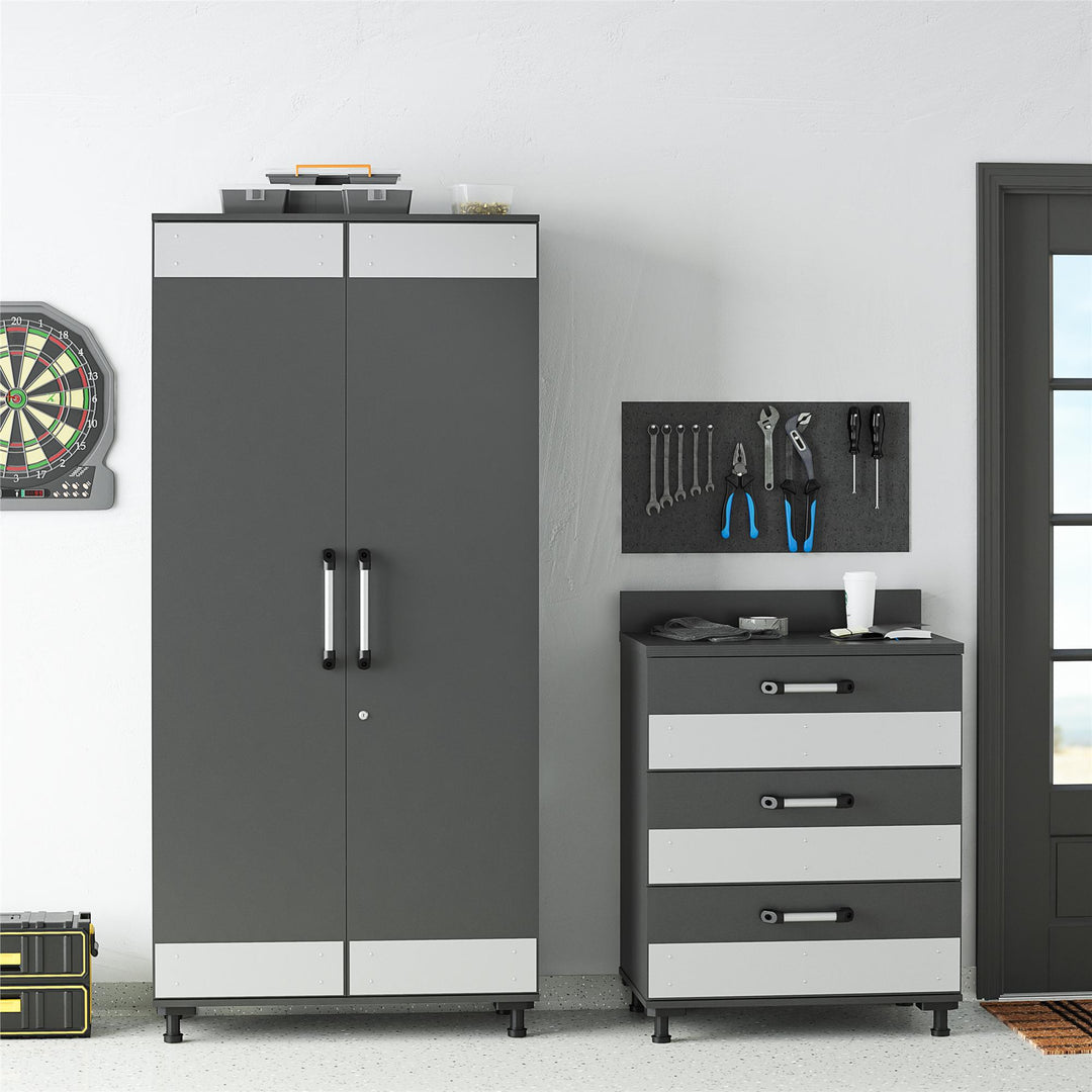 Contemporary Boss Drawer Cabinet -  Dark Gray