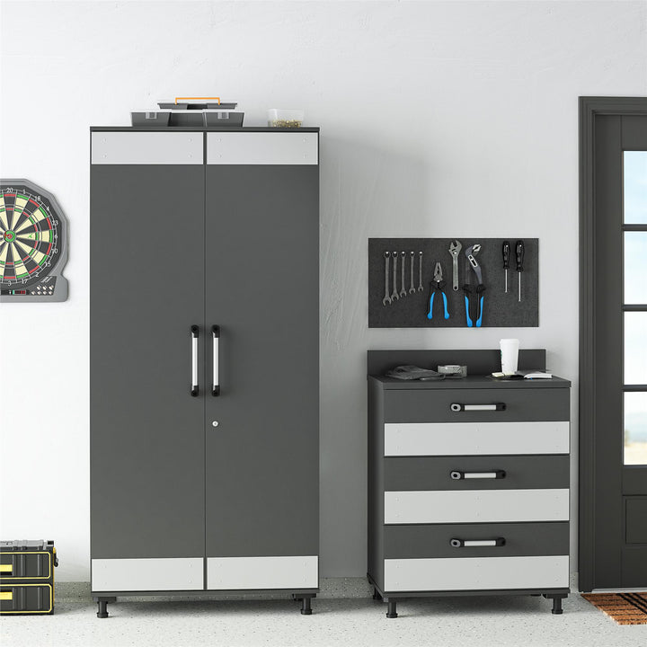 Contemporary Boss Drawer Cabinet -  Dark Gray
