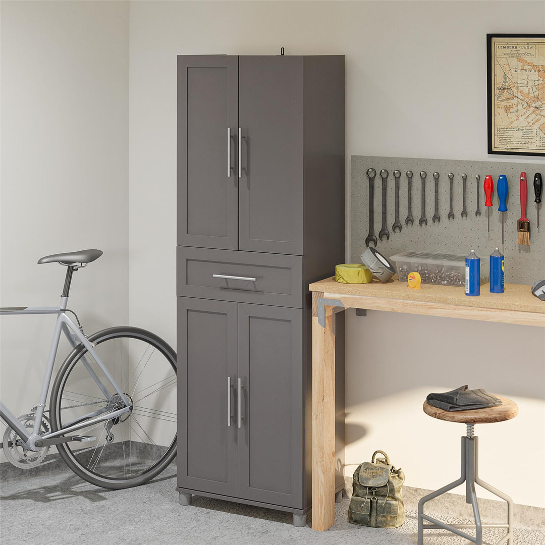 Modern Camberly Design Storage Cabinet -  Graphite Grey