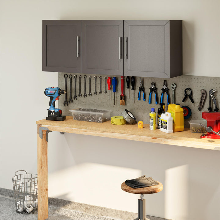 54 Inch Wall Cabinet with Modern Design -  Graphite Grey