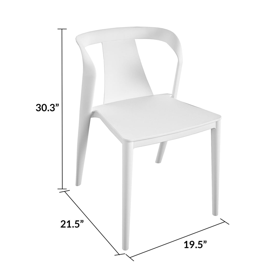 Weather-Resistant Patio Chairs - White