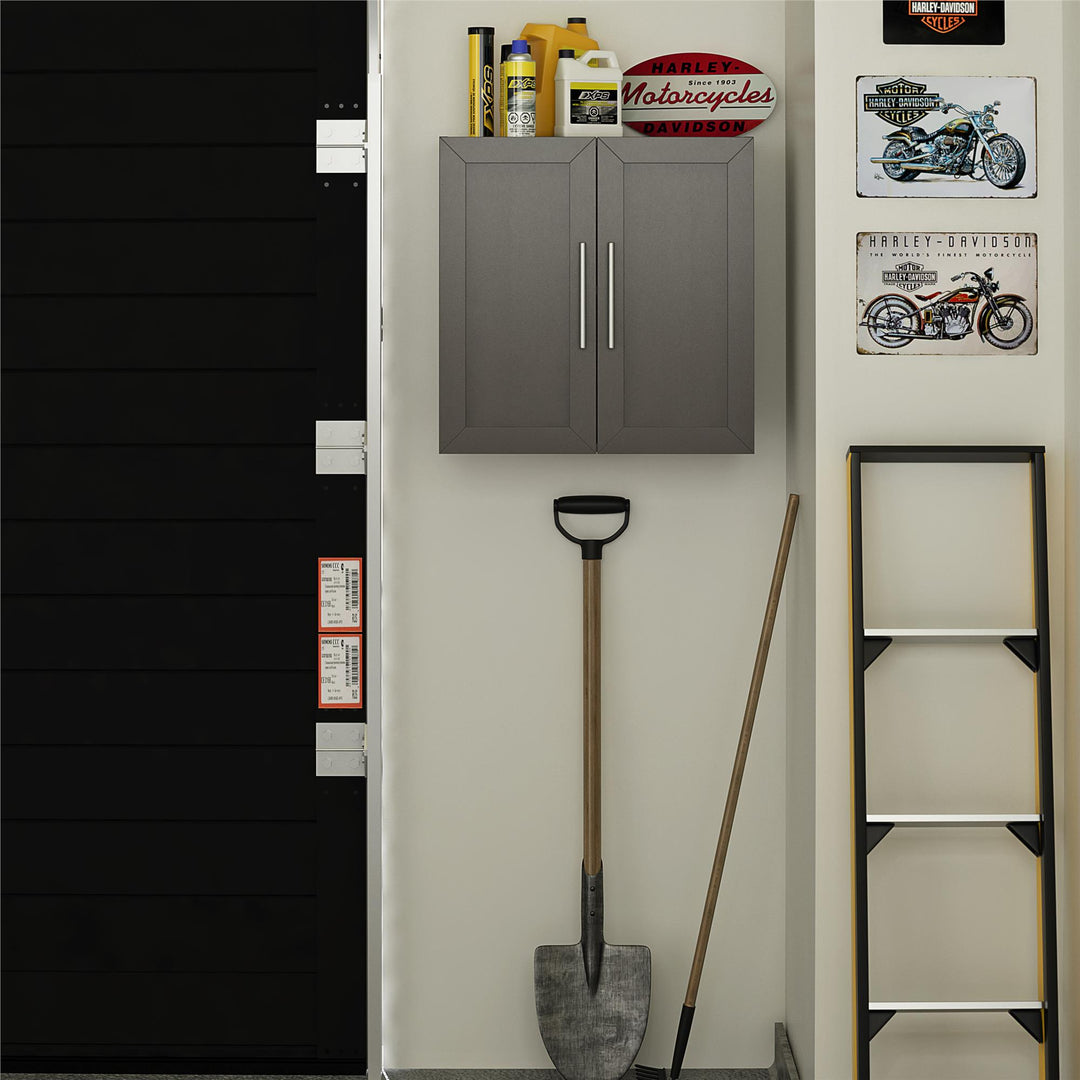 Camberly Modern Wall Cabinet -  Graphite Grey