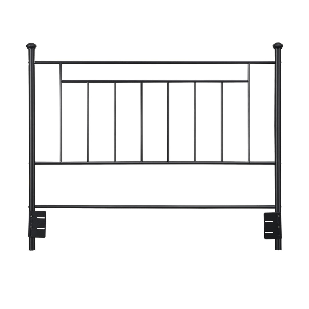 Provo Sturdy and Elegant Metal Headboard  -  Black