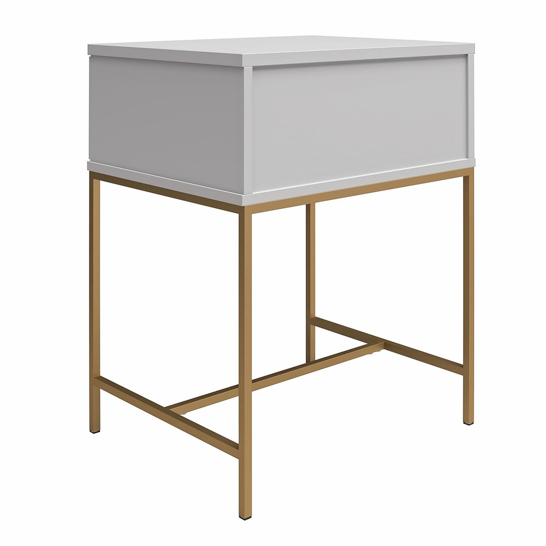 Effie Style Nightstand with Drawer -  Gray