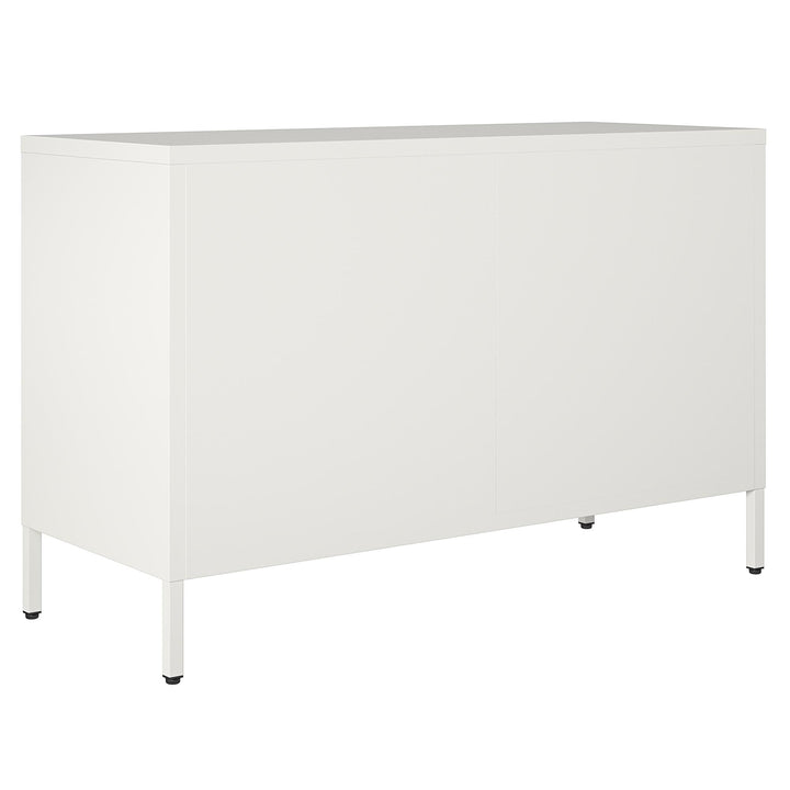 modern wide metal locker cabinet - White