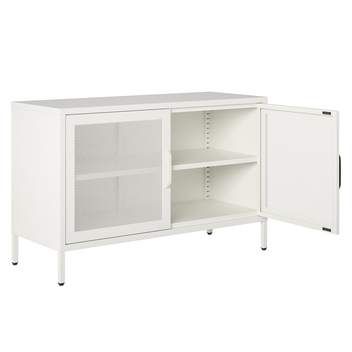 2 door steel locker cabinet - White