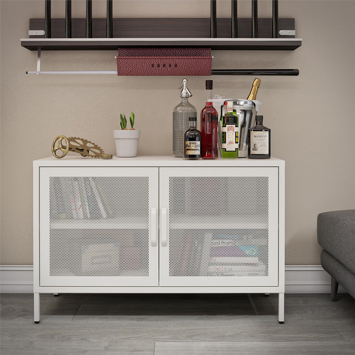 wide locker storage cabinet - White