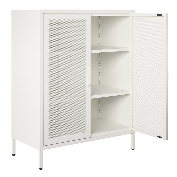 small 2 door accent cabinet - White