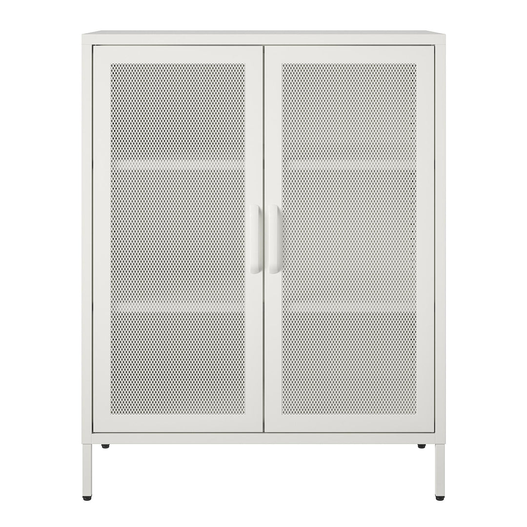 2 door metal locker - White