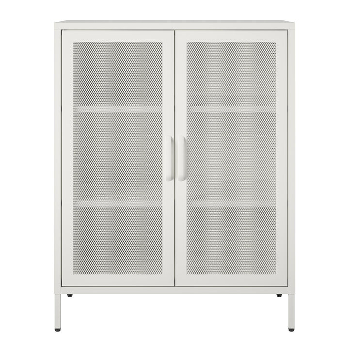 2 door metal locker - White