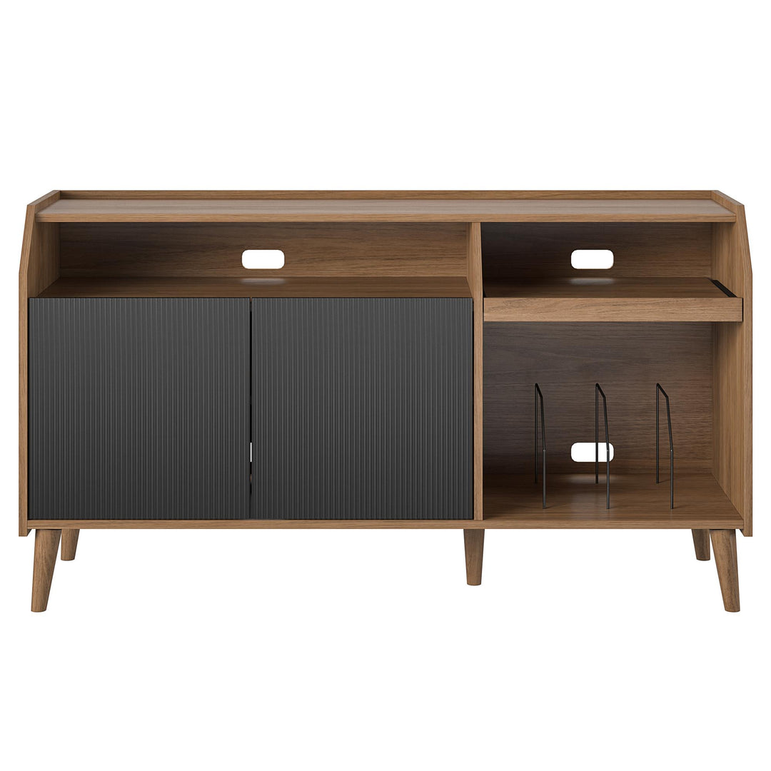 Magnolia record station for entertainment setup -  Walnut