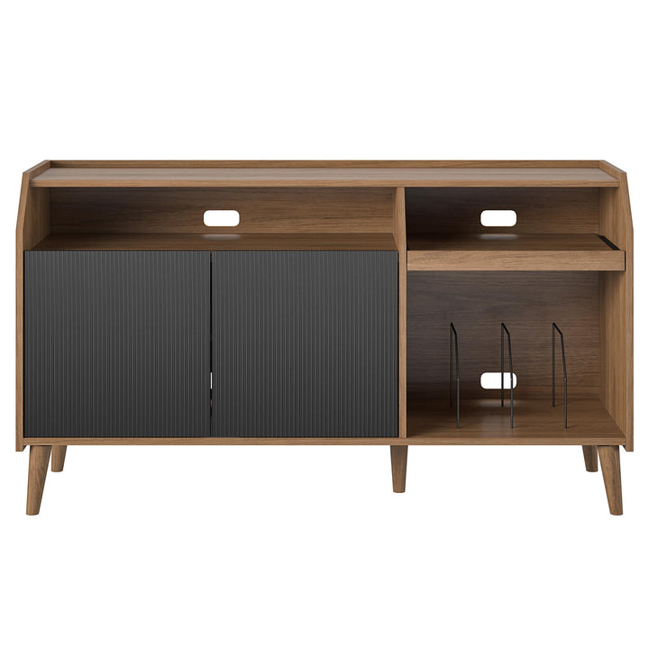 Magnolia record station for entertainment setup -  Walnut