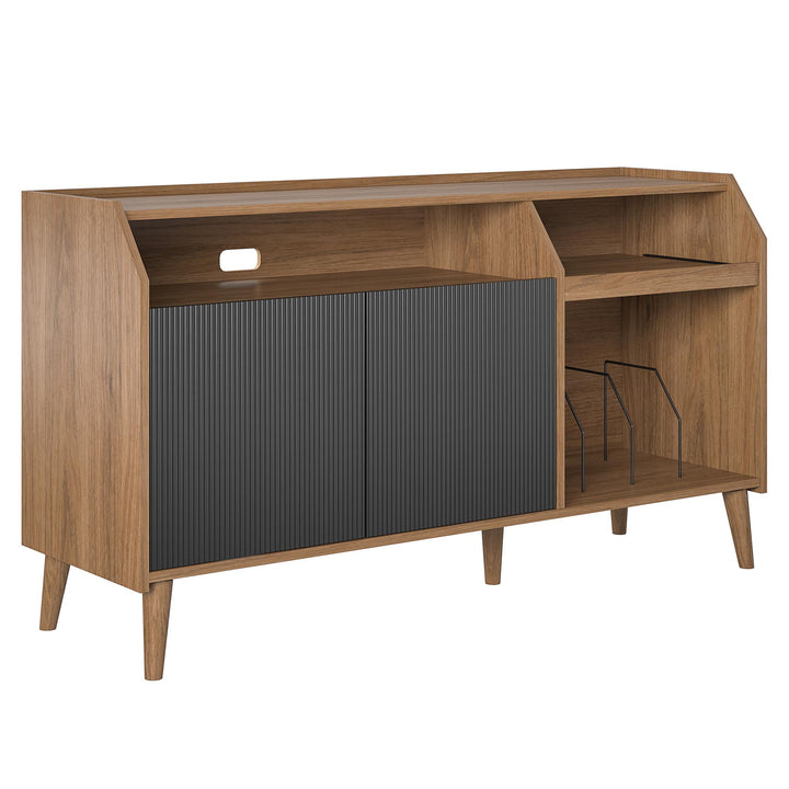 Magnolia console for TV and vinyl records -  Walnut